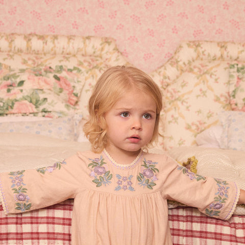 Apolina 2024AW Mia Dress - Almond - Kids Dress