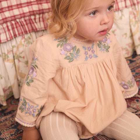 Apolina 2024AW Mia Dress - Almond - Kids Dress