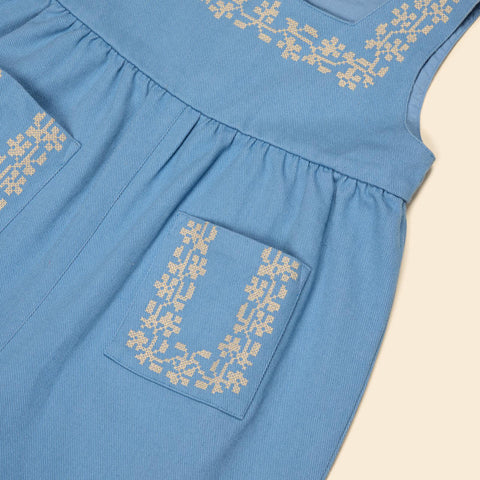 Apolina（アポリナ）2026AW BELLA DUNGAREE - BOOK BLUE -　ダンガリー、オーバーオール
