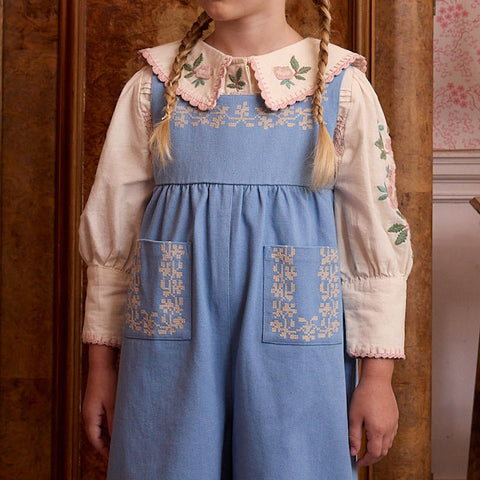 Apolina（アポリナ）2026AW BELLA DUNGAREE - BOOK BLUE -　ダンガリー、オーバーオール