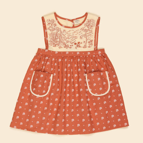 Apolina 2024AW Mia Dress - Almond - Kids Dress