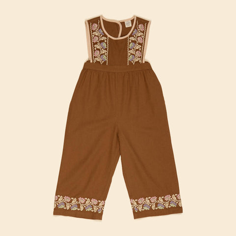 Apolina（アポリナ）2026AW BIBI OVERALL - CHOCOLATE -　キッズオーバーオール