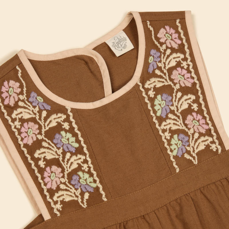 Apolina（アポリナ）2026AW BIBI OVERALL - CHOCOLATE - キッズ