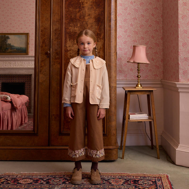 Apolina（アポリナ）2026AW BIBI OVERALL - CHOCOLATE - キッズ