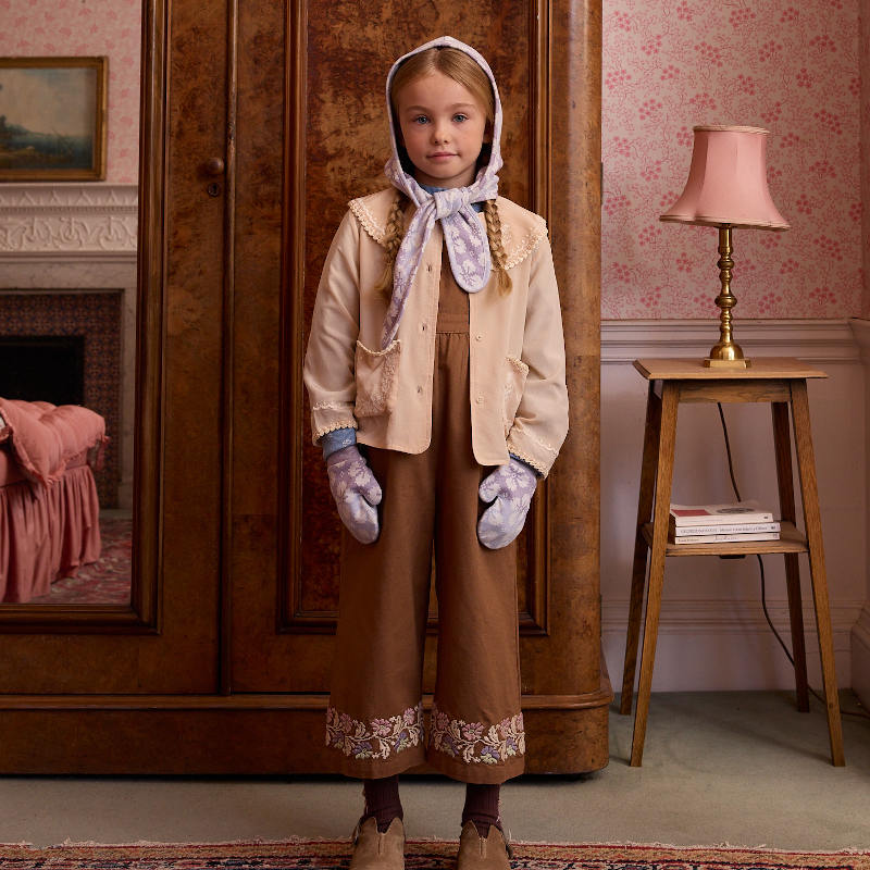 Apolina（アポリナ）2026AW BIBI OVERALL - CHOCOLATE - キッズ
