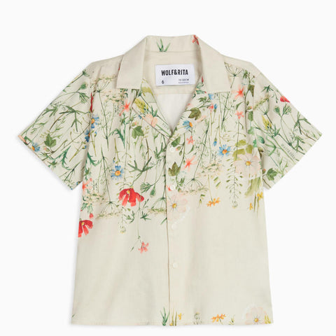 WOLF&RITA（ウルフアンドリタ） 2026SS BRUNO SHIRT -bloom- プリント半袖シャツ