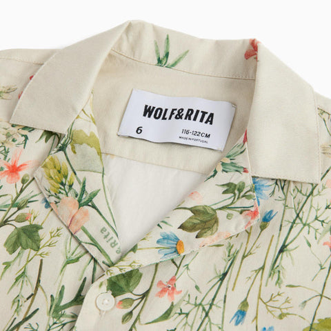 WOLF&RITA（ウルフアンドリタ） 2026SS BRUNO SHIRT -bloom- プリント半袖シャツ