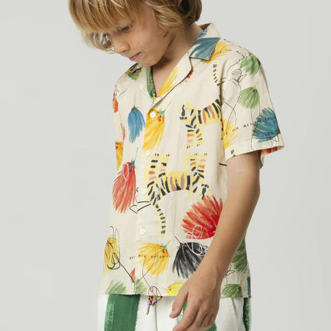 WOLF&RITA（ウルフアンドリタ） 2026SS BRUNO SHIRT -dandelion- プリント半袖シャツ