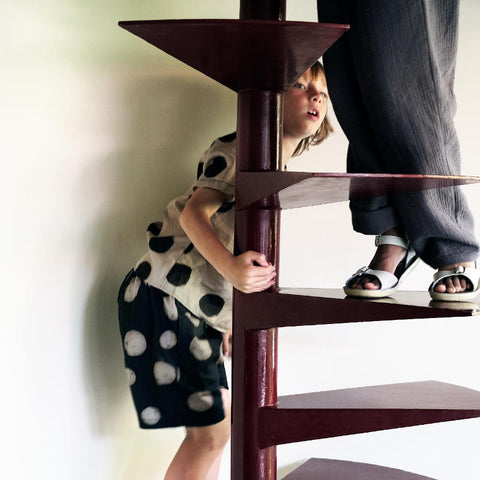 WOLF&RITA（ウルフアンドリタ） 2026SS BRUNO SHIRT -polka mocha- プリント半袖シャツ