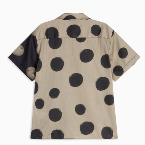WOLF&RITA（ウルフアンドリタ） 2026SS BRUNO SHIRT -polka mocha- プリント半袖シャツ