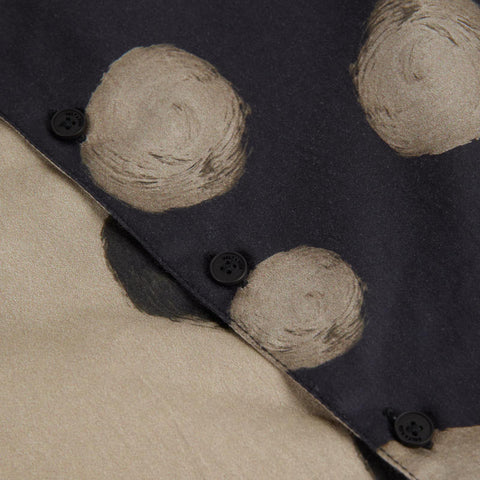 WOLF&RITA（ウルフアンドリタ） 2026SS BRUNO SHIRT -polka mocha- プリント半袖シャツ