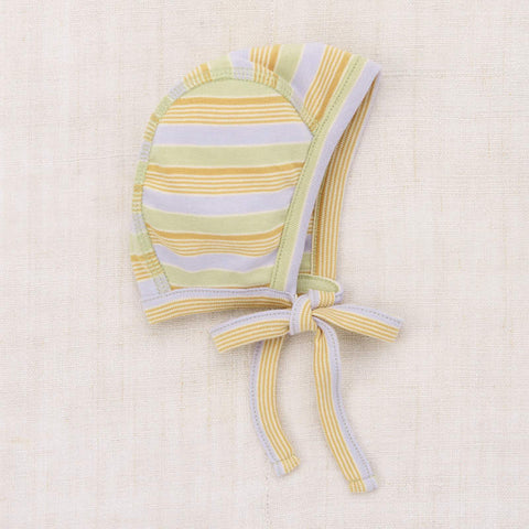 【D1】Misha&Puff（ミーシャアンドパフ）2026ss  BABY BONNET - MIST AVENUE STRIPE - ボンネット、ベビー帽