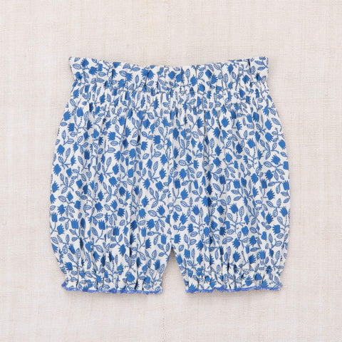 【D1】Misha&Puff（ミーシャアンドパフ）2026ss BABY BUBBLE SHORT - BLUE RIBBON LISSE FIELDS- ベビーパンツ、ブルマ