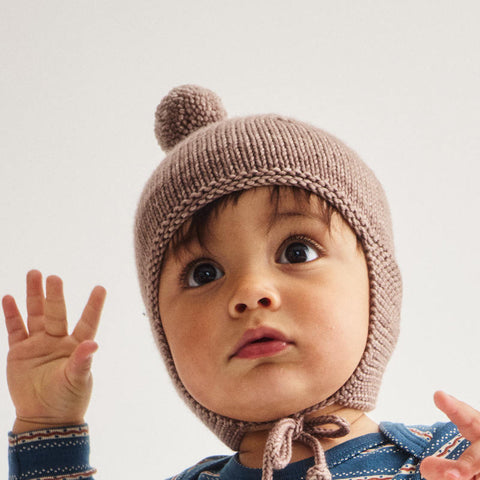 【D2】Misha&Puff（ミーシャアンドパフ）2026aw  Baby Pointy Peak Hat - Turtledove - ベビー帽.