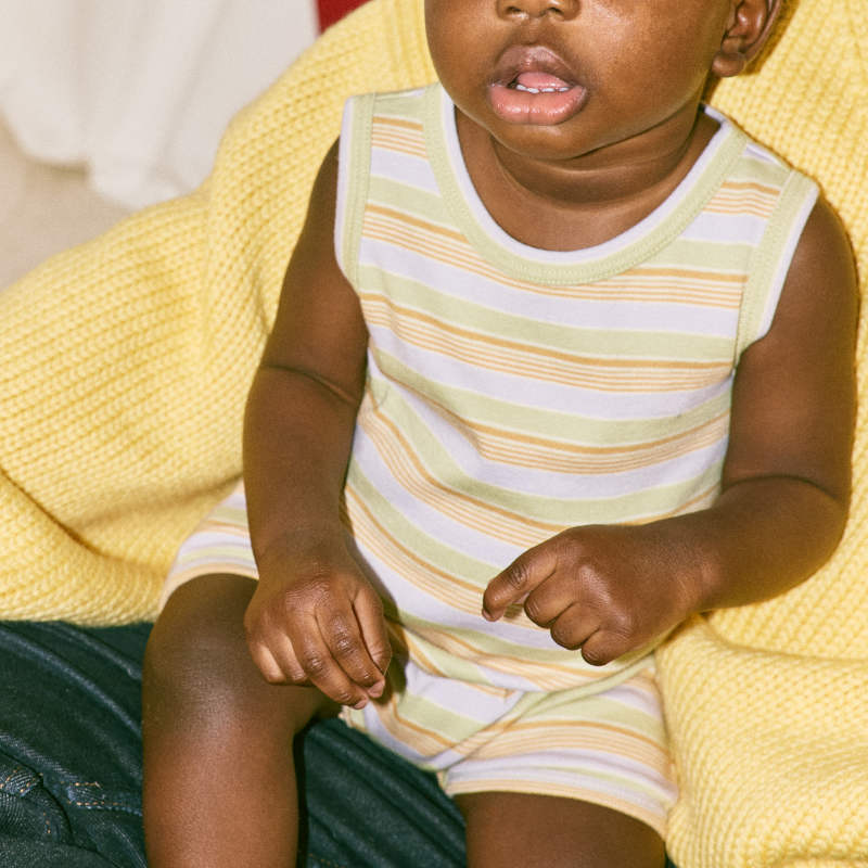 D1】Misha&Puff（ミーシャアンドパフ）2026ss BABY TANK ROMPER - MIST