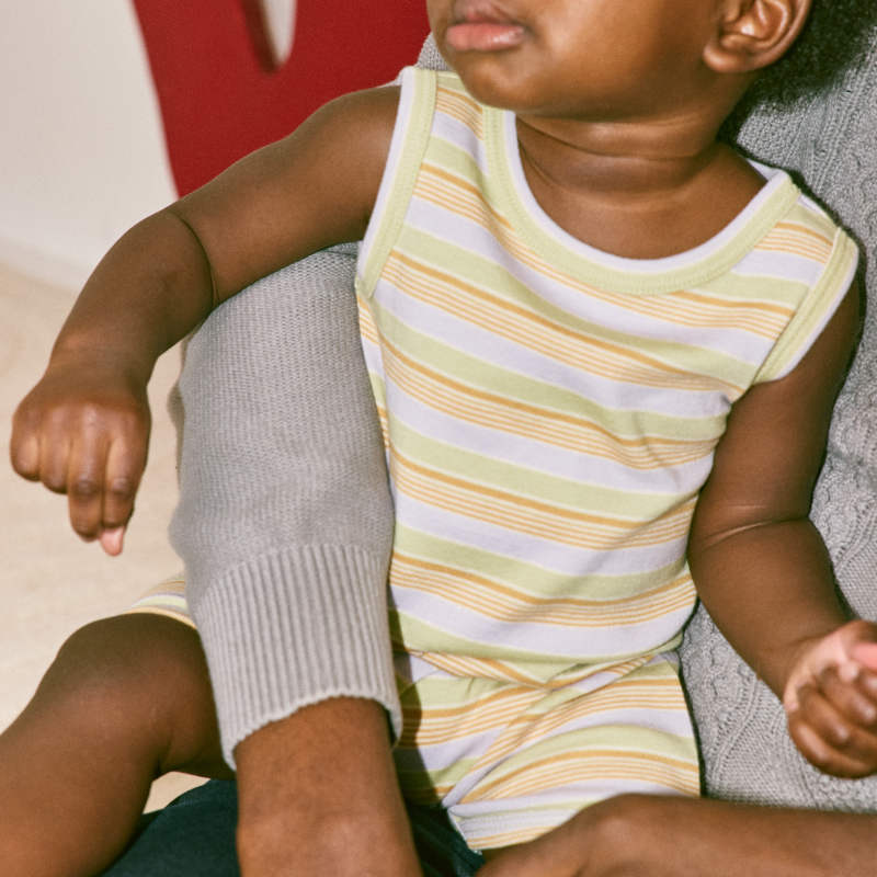 D1】Misha&Puff（ミーシャアンドパフ）2026ss BABY TANK ROMPER - MIST