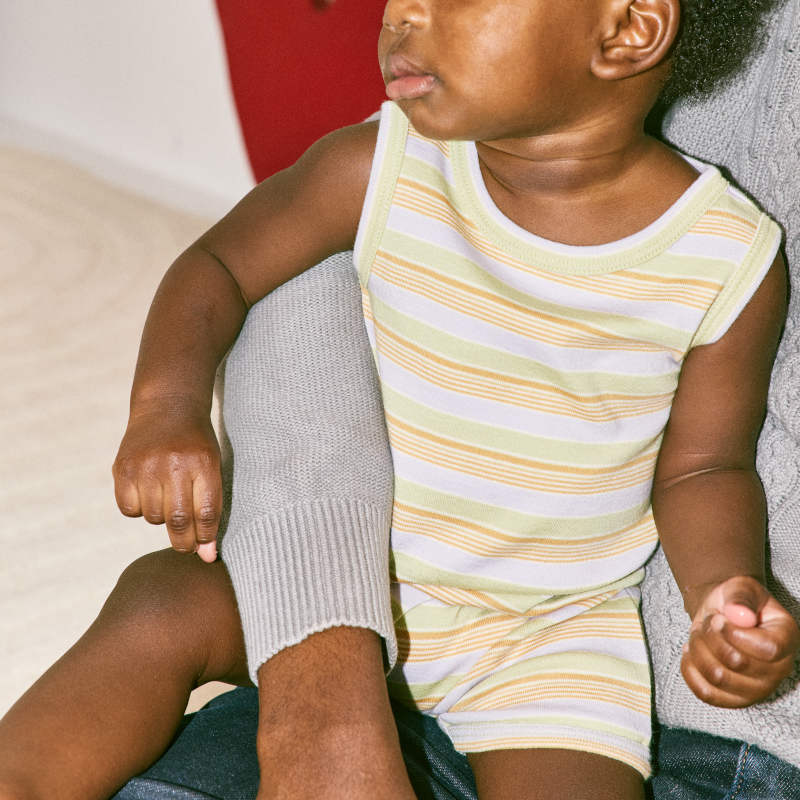 D1】Misha&Puff（ミーシャアンドパフ）2026ss BABY TANK ROMPER - MIST