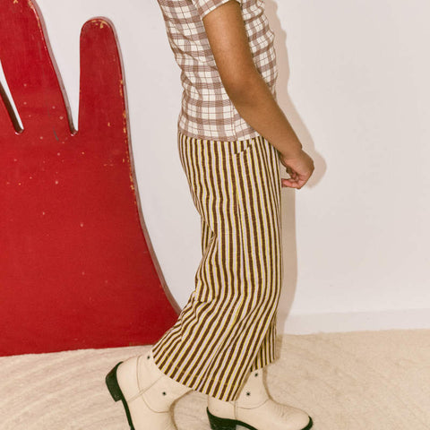 【D1】Misha&Puff（ミーシャアンドパフ）2026SS BEACH PANT -COLA PAINTERLY STRIPE- ビーチパンツ