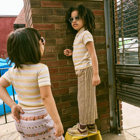 【D1】Misha&Puff（ミーシャアンドパフ）2026SS BEACH PANT -COLA PAINTERLY STRIPE- ビーチパンツ