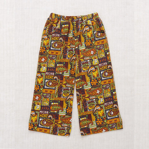 Misha&Puff（ミーシャアンドパフ）2024AW Beach Pant -Fox Groovy Paisley- キッズパンツ.