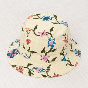 【3/17まで送料無料】【drop2】Misha&Puff（ミーシャアンドパフ）2025SS  Bucket Hat - Alabaster Botanica - バケットハット、キッズ帽