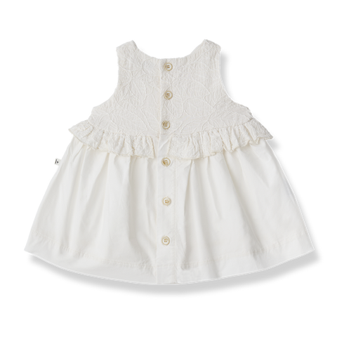 1 + in the family（ワンモア イン ザ ファミリー） 2026SS  CADAQUES -off-white- ノースリーブワンピース