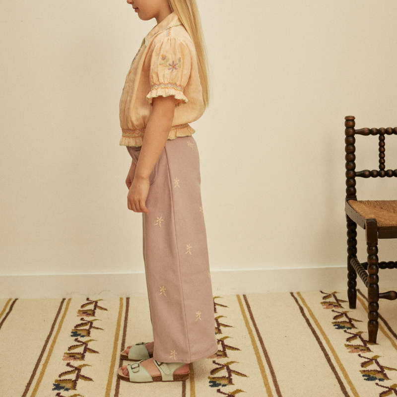 Apolina（アポリナ）2026SS CASEY 70'S ALL OVER EMBROIDERY - lilac