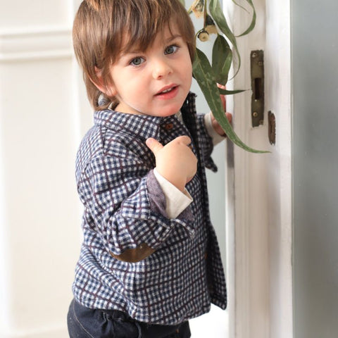 1 + in the family（ワンモア イン ザ ファミリー） 2025AW CONRAD -dark-blue- shirt　シャツ