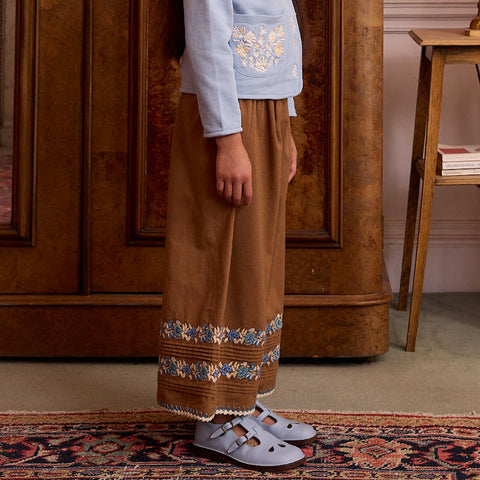 Apolina（アポリナ）2026AW CONSTANCE TROUSER - CHOCOLATE -　キッズパンツ