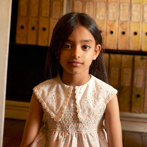 Apolina 2024AW Mia Dress - Almond - Kids Dress