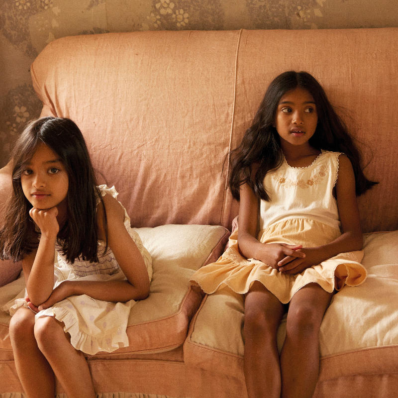 High Summer】Apolina(アポリナ)2026SS Clarita Dress - Cream/Peach High Summer】Apolina(アポリナ)2026SS Clarita Dress - Cream/Peach