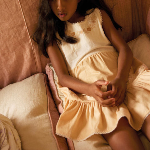 Apolina 2024AW Mia Dress - Almond - Kids Dress