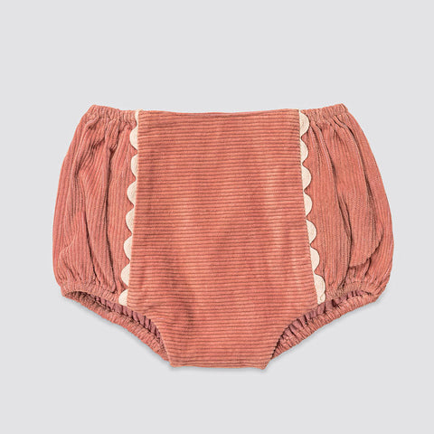 Little Cotton Clothes（リトルコットンクローズ）2026AW Cord Bloomers in Pepperberry ベビーブルマ