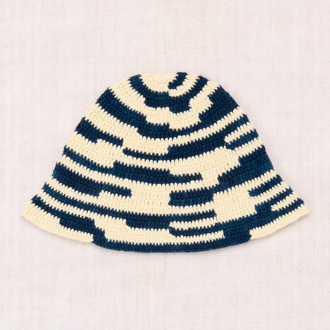 【3/17まで送料無料】【drop2】Misha&Puff（ミーシャアンドパフ）2025SS  Crochet Beach Hat - Celestial - クロシェビーチハット、キッズ帽