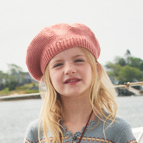 [W-d1] Misha&amp;Puff 2024AW Teddy Beret -Ink- Kids Beret