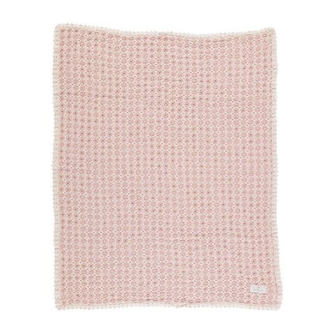 Bebe Organic（ベベオーガニック）2026AW Crochet Blanket -Pink Retro Crochet- クロシェ編みブランケット、おくるみ.