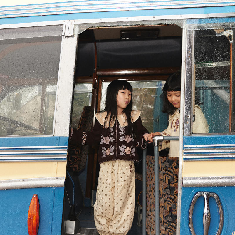 Apolina（アポリナ）2026AW DARIA BLOUSE - DARK CHOCOLATE - キッズ