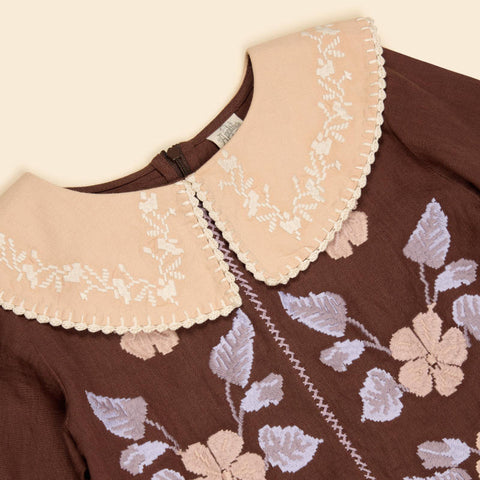 Apolina 2024AW Mia Dress - Almond - Kids Dress