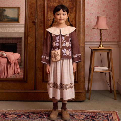 Apolina 2024AW Mia Dress - Almond - Kids Dress
