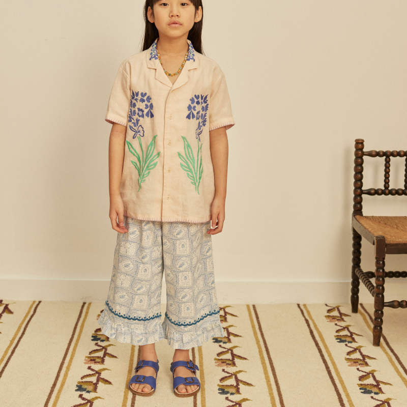 Apolina（アポリナ）2026SS DONNY EMBROIDERED SHIRT - blush - ユニ