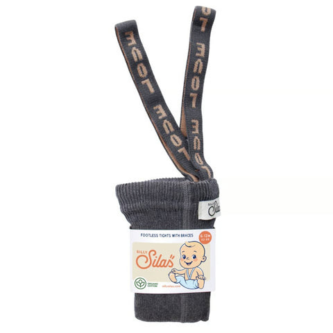 【10月上旬入荷次第お届けのご予約】PT-2 Silly Silas（シリーサイラス） Footless Classic The Stories We Knit  -Dark Grey Patterned-  模様入りストラップ フットレス　ダークグレー