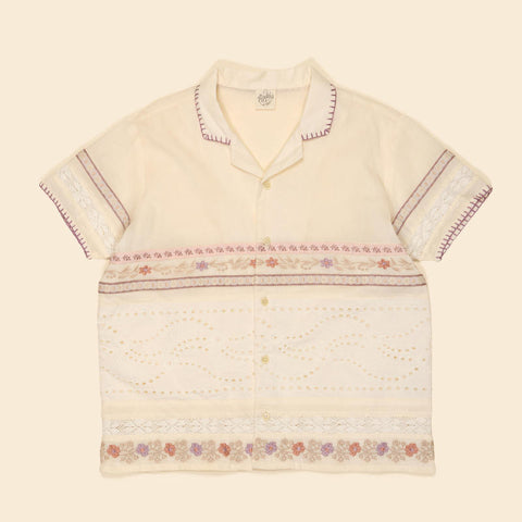 Apolina（アポリナ）2026SS Donny Ribbons Shirt - Cream -　サントップ・パンツセット (コピー) (コピー).