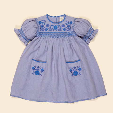 Apolina（アポリナ）2026SS  Josephine Dress - Cream -　キッズリネンワンピース.