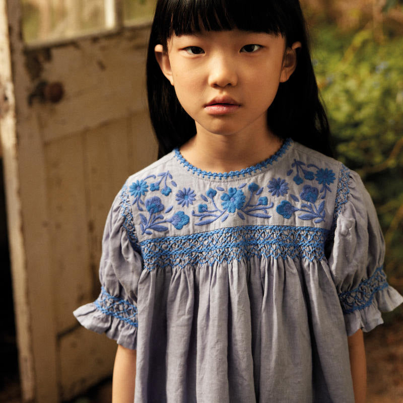 High Summer】Apolina（アポリナ）2026SS Dora Dress - Blue-lilac