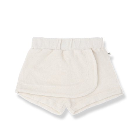 1 + in the family（ワンモア イン ザ ファミリー） 2026SS  ESPORLES -off-white-  パイルラップショートパンツ