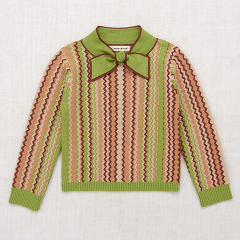 ・【D2】Misha&Puff（ミーシャアンドパフ）2024AW Elsa Sweater - Sprig Zigzag Jacquard- セーター