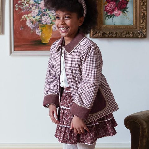 Little Cotton Clothes（リトルコットンクローズ）2026AW Elsie jacket Sugarplum Check ジャケット