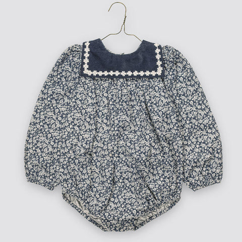 Little Cotton Clothes（リトルコットンクローズ）2026AW Emilie romper Barley Floral ロンパース