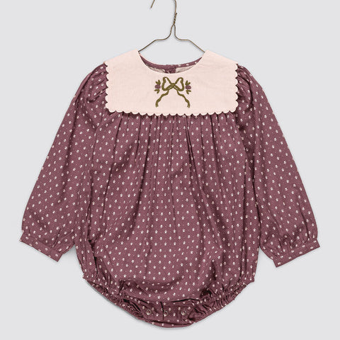 Little Cotton Clothes（リトルコットンクローズ）2026AW Emille Romper in Sugarplum Floral ロンパース
