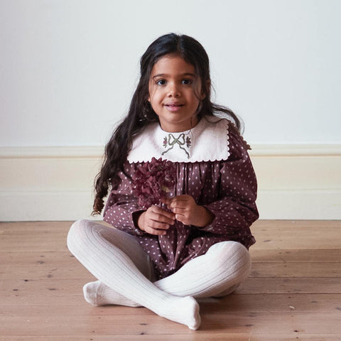 Little Cotton Clothes（リトルコットンクローズ）2026AW Emille Romper in Sugarplum Floral ロンパース